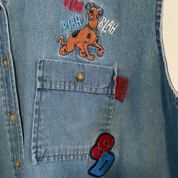 Scooby Doo Vintage Y2K Denim Vest - Picture 4 of 7